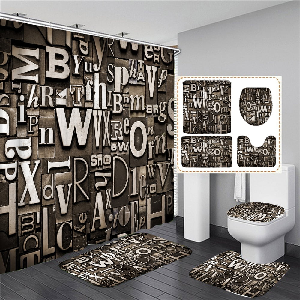 3D Vintage Steampunk Clocks and Gears Bathroom Shower Curtain Set