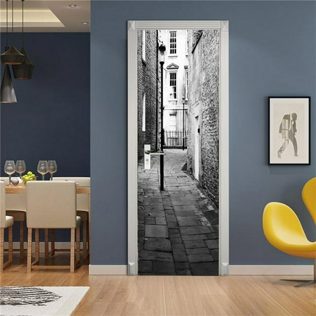 3D Vinyl Door Sticker For Bedroom Home ration Wallpaper Self Adhesive