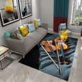 thumbnail image 1 of 3D Violin Carpet Modern Music Flower Area Rug for Kitchen Bathroom Anti-Skid Rug Carpet Home r Living Room Bedroom Floor Rug, 1 of 6