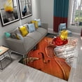 thumbnail image 1 of 3D Violin Carpet Modern Music Flower Area Rug for Kitchen Bathroom Anti-Skid Rug Carpet Home r Living Room Bedroom Floor Rug, 1 of 6