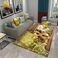 thumbnail image 1 of 3D Violin Carpet Modern Music Flower Area Rug for Kitchen Bathroom Anti-Skid Rug Carpet Home r Living Room Bedroom Floor Rug, 1 of 6