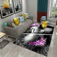 thumbnail image 1 of 3D Violin Carpet Modern Music Flower Area Rug for Kitchen Bathroom Anti-Skid Rug Carpet Home r Living Room Bedroom Floor Rug, 1 of 6