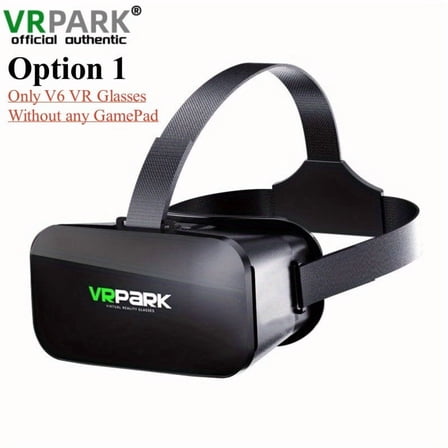 3D Virtual Reality VR Glasses IMAX Giant Screen 3D Glasses Google Cardboard Box VR Helmet Suitable for 4.7-6.7 Inch Mobile Phones, Support Game Controller