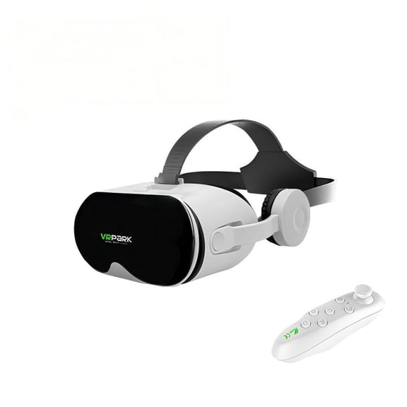 3D Virtual Reality VR Headset with Eye Care Design, Compatible with iPhone & Android Smartphones for VR Games and 3D Movies