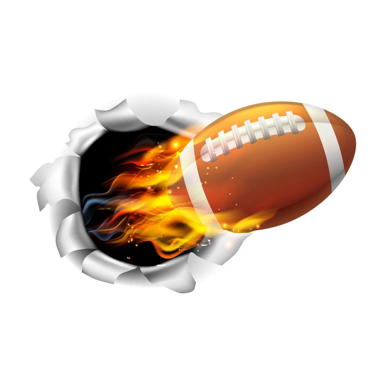 3D Visual Effect Rugby/Football Party Decoration Sport Stickers Living