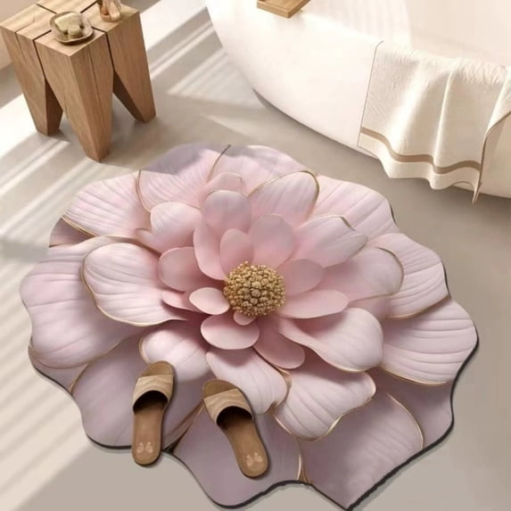 3D Visual Entryway Rug For Home, Durable Non-Slip Bathroom Floor Mat, Absorbent Easy-Clean Indoor Entry & Bath Mat