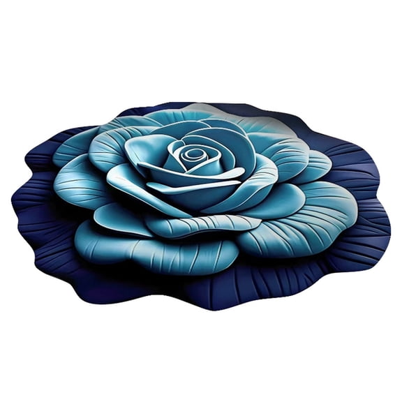 3D Visual Floral Diatomite Mud Floor Mat Non- Super Absorbent Easy Clean Living Room Bedroom Entryway