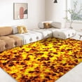 thumbnail image 1 of 3D Volcano Lava Magma Area Rug Large Red Carpet for Living Room Bedroom Sofa Home ration Kids Game Play Nonslip Floor Mat, 1 of 5