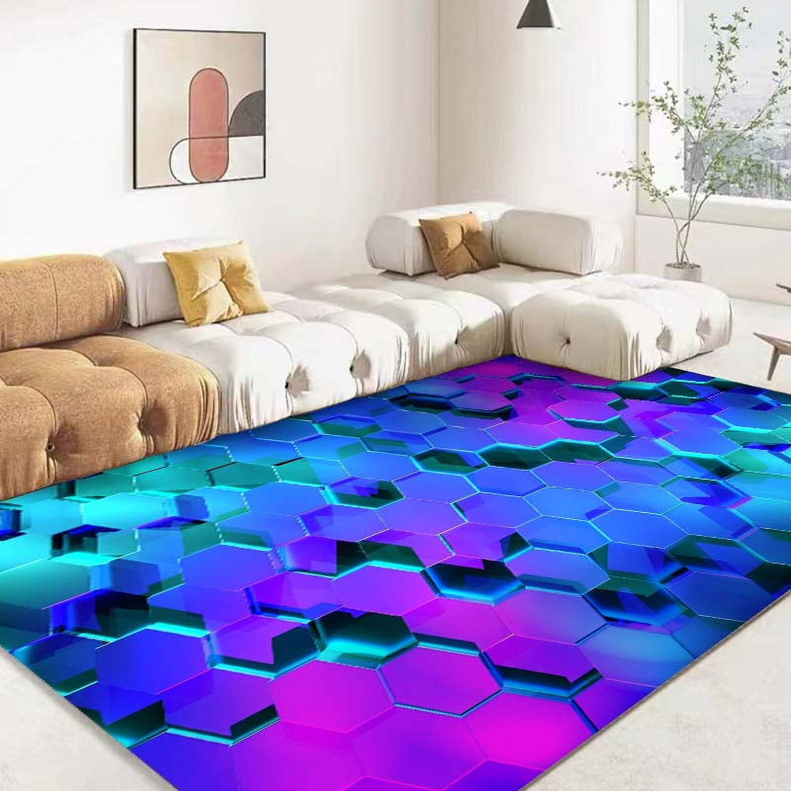 Vr Rugs 3D Volcano Lava Magma Area Rug Large Red Carpet for Living Room Bedroom ...