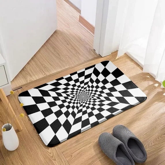 3D Vortex Entrance Doormat Modern Bathroom Bedroom Living Room Anti-slip Carpet Soft Indoor Rug Welcome Mat Home Decoration