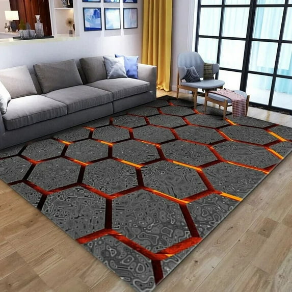 3D Vortex Illusion Carpet for Living Room Home Decorations Sofa Table Large Area Rugs Playroom Anti-slip Floor Mat Alfombra