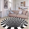 thumbnail image 1 of 3D Vortex Illusion Rug, 1 of 7