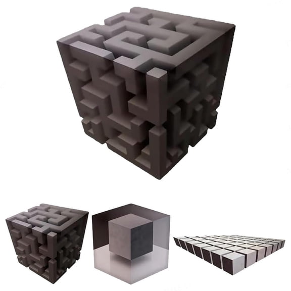 3D Wall Art Optical Illusion Corner Wall Decal, Large Removable Peel and Stick Stereoscopic Cube Sticker, Wall Art That Reshapes Reality, Modern Home Decor for Living Room, Office & Dorm