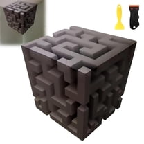 3D Optical Illusion Corner Wall Decal - Large Removable Peel and Stick Cube Sticker | Modern Home Decor Gift for Living Room Office Dorm