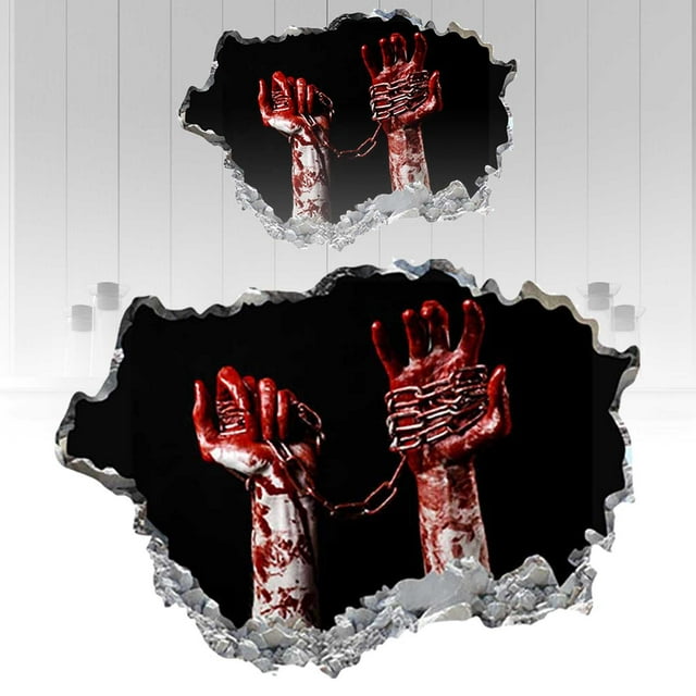 3D Wall Decals Scary Decorations Window Clings Wall Wall Decal Floor