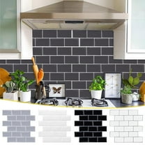 3D Wall Decals Wall Sticker Simulation Wall Stickers Self-stick Kitchen Bathroom Decor 50% 0ff Clearance!