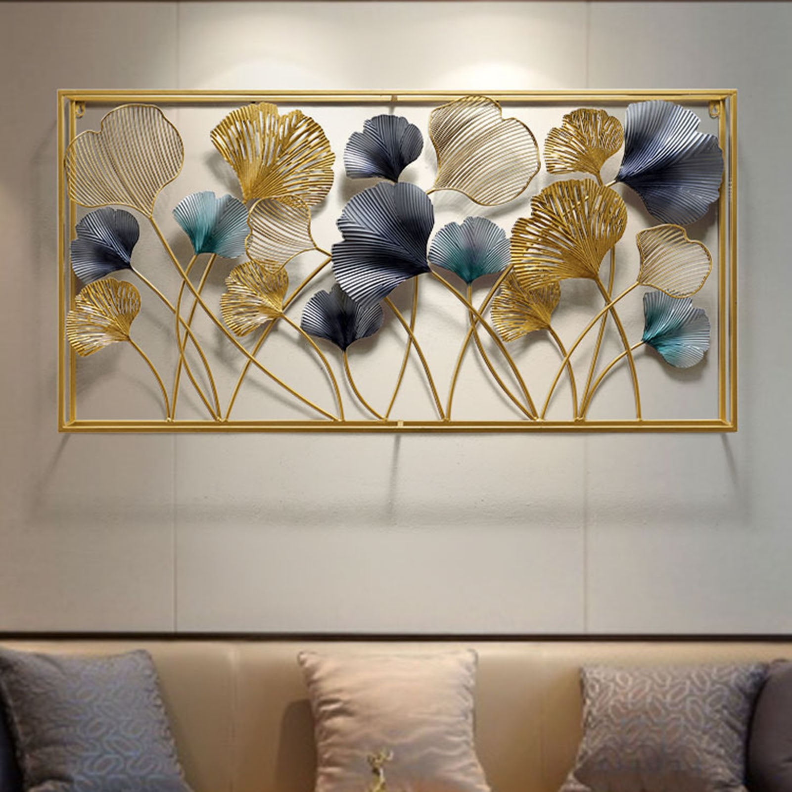 3D Wall Decor Ginkgo Leaf Metal Wall Art Decor, Modern Art 3D Wall — free download
