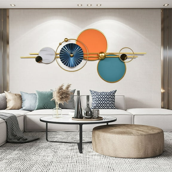 3D Wall Decoration Modern Metal Living Room Creative Wall Object Handmade Wall Sculptures Wrought Iron Decorative Elements Ornaments Gift
