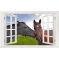 thumbnail image 1 of 3D Wall Murals Art Decals Decorator-Loving Horses(22" X 14"), 1 of 1
