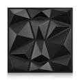 thumbnail image 1 of 3D Wall Panel Diamond for Indoor Wall Decoration for Living Room Lobby Bedroom Hotel Office, Black 30cm x 30cm, 1 of 6