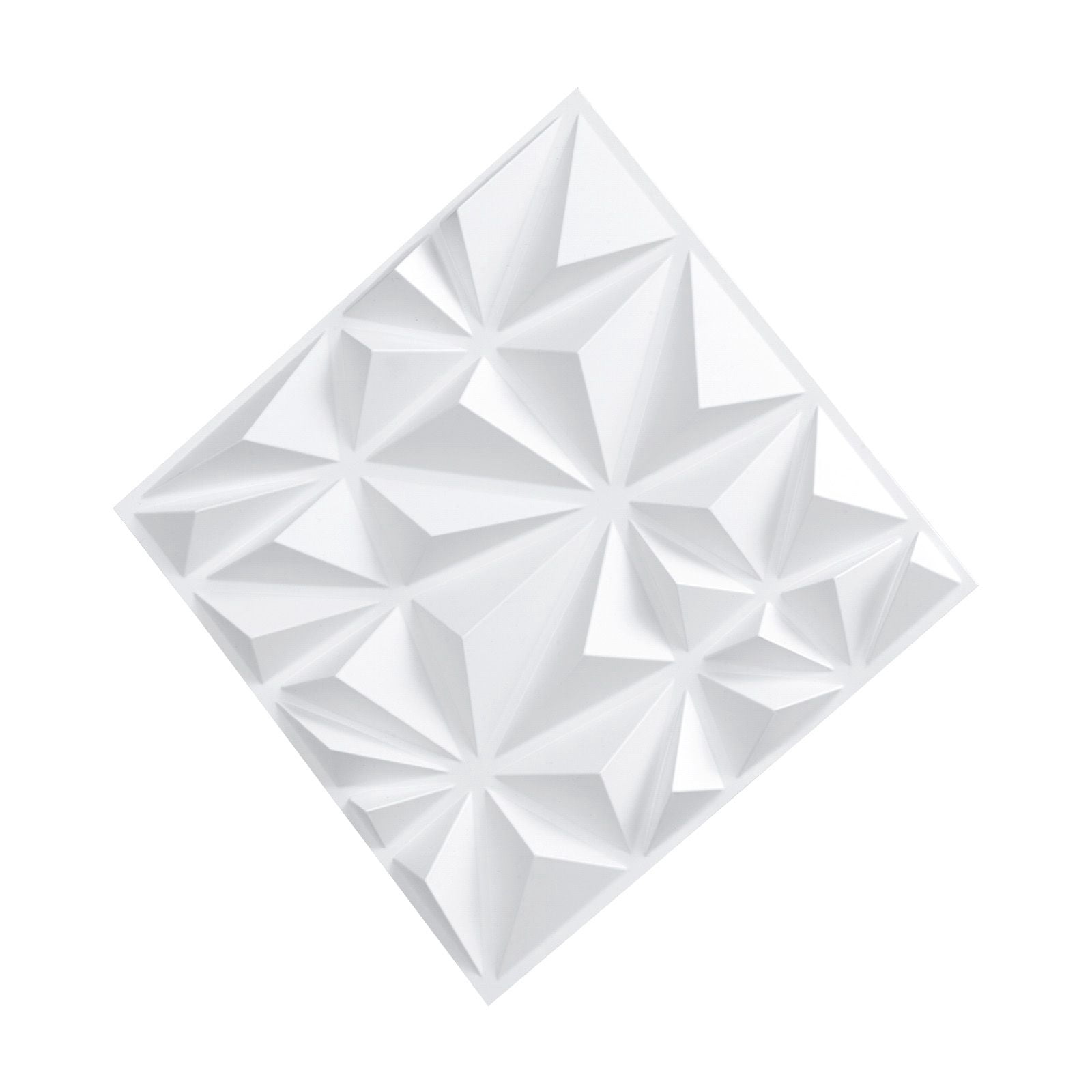 3D Wall Panels 33-Pack 11.81"x11.81", PVC Diamond Tiles, 32 Sq.Ft Coverage, for Bedroom Living Room Gaming Room (Not for Ceilings)