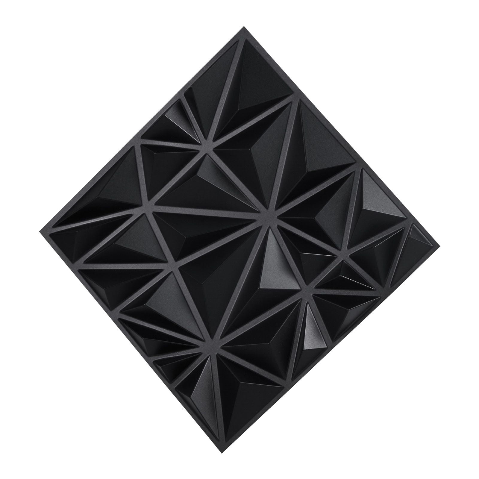 3D Wall Panels 33-Pack 11.81"x11.81", PVC Modern Art Diamond Tiles, 32 Sq.Ft Coverage, for Bedroom Living Room Gaming Room