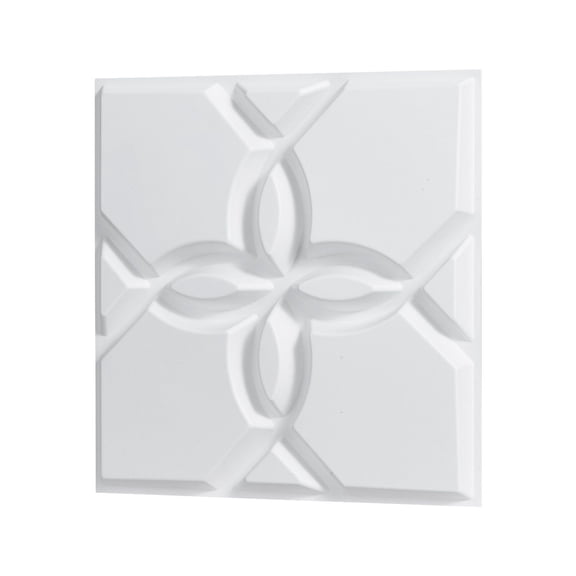 3D Wall Panels 33 Pack 11.81x11.81 Inch PVC Modern Floral Tiles 32 Sq Ft Accent Wall Interior Home Decor for Ceiling Bedroom Living Room Gaming Room Matte White
