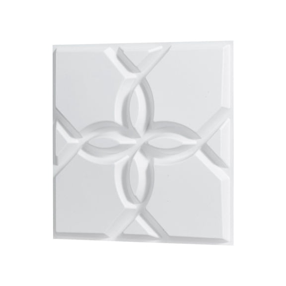 3D Wall Panels 33-Pack 11.81 x 11.81'' PVC White Floral - Textured Design for Home Decor, Living Room, Bedroom, DIY Projects