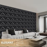 30cm PVC 3D Wall Panels, Decorative PVC Wall Tiles, 3D Textured Wall Panels for Interior Wall Decor, Game Room Decor