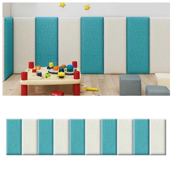 3D Wall Panels, Anti-Collision Wall Stickers, Self-Adhesive Wall Padding, Anti-Collision Padded Wall Panels, Decorative Sticker for Bedroom, Children's Room