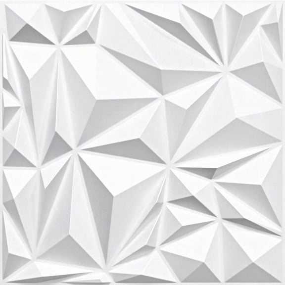 3D Wall Panels Diamond For Interior Wall Decor 19.7 X 19.7 White 3D Textured Wall Panels Paintable 3D Wall Decor Covering Panels For Living Room Bedroom
