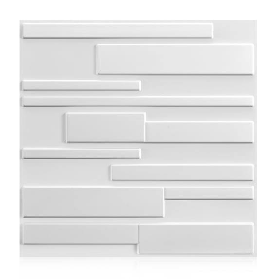 30Pack 3D Wall Panels for Interior Wall Décor Black 11.8"*11.8" Covering Panels, PVC Textured 3D Wall Tile for Living Room, Bedroom DIY Interior Décor