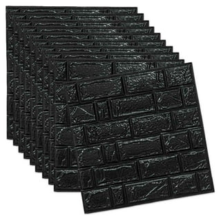 Black Brick Foam Panel - Seafoam - 4 Panels
