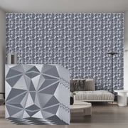 3D Wall Panels for Interior Wall Decor, Modern Diamond Textured Accent Wall Paneling for Gaming Living Room TV Wall Background, 11.8 x 11.8 inch