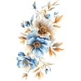 thumbnail image 1 of 3D Wall Stickers DIY Flower Wall Decal Removable Waterproof Wall Art Decor for Bedroom Living Room Offices Home Decoration, 1 of 12