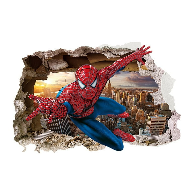Cartoon Spider Man Wearing Wall Background Wall Sticker Cartoon Spider Man Wearing Wall Background Wall Sticker