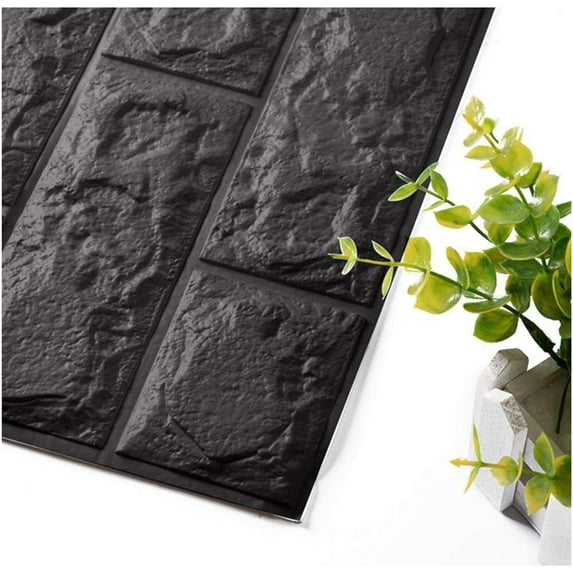 3D Wall Tile Stickers Imitation Brick Bedroom Decor Waterproof, Geometric Patterns Brick Pattern Self-adhesive Wallpaper For Living Room Home Decor