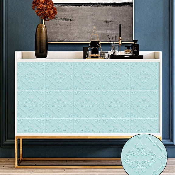 3D Wall Tile Stickers Self Adhesive Pe Decorative Backsplash For Kitchen Bathroom Home Improvement