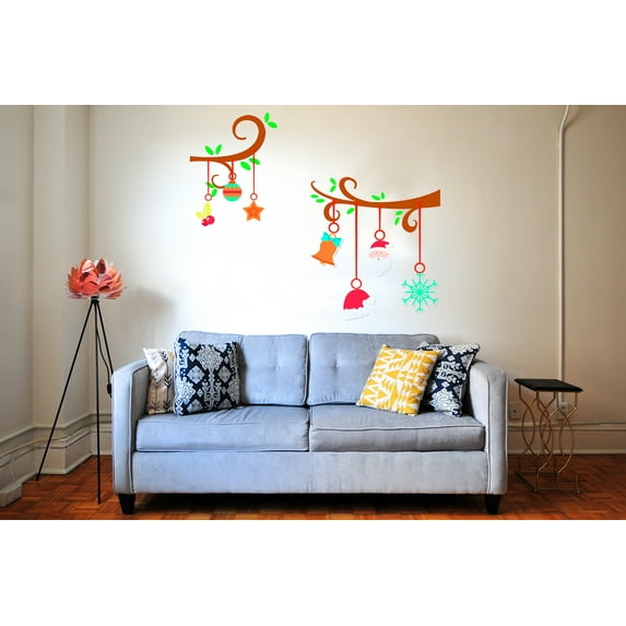 3D Wall Xmas Decals Decorator-Merry Christmas-Décor1(15" wide)