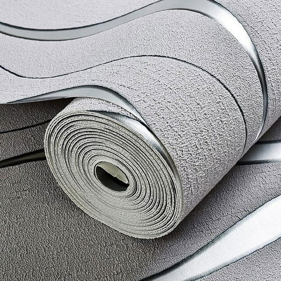 3D Wallpaper Curved Stripes