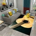 3D Water and Fire Guitar Carpet Music Enthusiast Carpets for Living