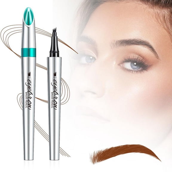 3D Waterproof Microblading Eyebrow Pen, 4 Tip Tattoo Pencil Creates Natural Looking Brows Effortlessly, Waterproof Makeup Fine Stroke Microblading Eyebrow Pencil Creates Natural (red brown)