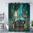 thumbnail image 1 of 3D Waterproof Shower Curtain Toilet Partition Curtain Bathroom Curtain Hanging Curtain Thickened Opaque Curtain Mildew Proof Shower Curtain 0.9M * 1.8M, 1 of 7