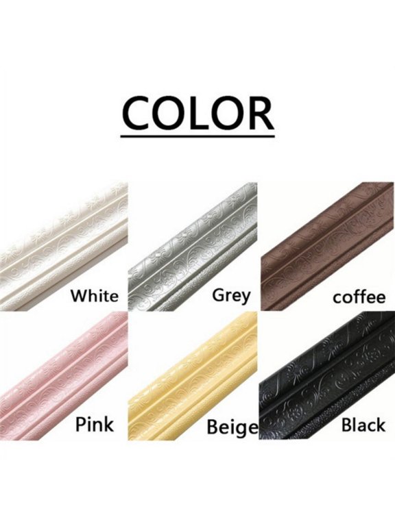 3D Waterproof Wallpaper Border Peel and Stick Wall Border Foam Mirror Borders Removable Self Adhesive Tiles Sticker for Kitchen, Bathroom, Bedroom, Tiles Sticker