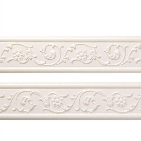 3D Waterproof Wallpaper Border Peel and Stick Wall Border Foam Mirror Borders Removable Self Adhesive Tiles Stickers for Kitchen Bathroom