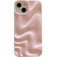 thumbnail image 1 of 3D Wave Shape Water Ripple Candy Color Soft  for iPhone Case (Pink,iPhone 12), 1 of 7