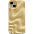 thumbnail image 1 of 3D Wave Shape Water Ripple Candy Color Soft  for iPhone Case (Yellow,iPhone 12 Pro), 1 of 7