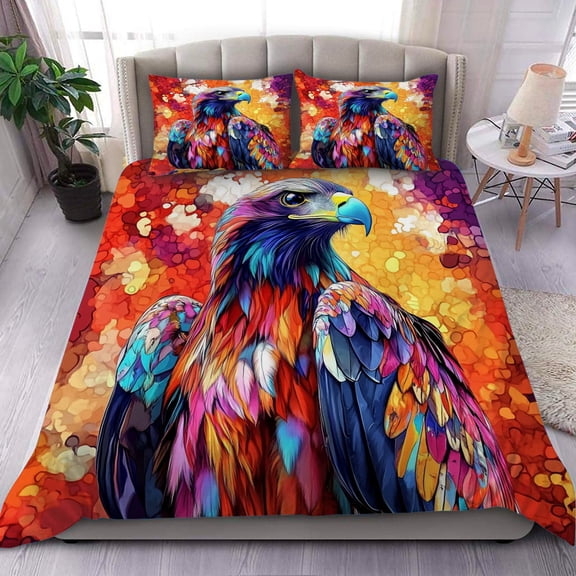 3D Wedge-tailed Eagle Duvet Cover Set – 3 Pieces Bedding, Soft Wildlife Comforter for Boys Girls, 1 Duvet Cover & 2 Pillowcases
