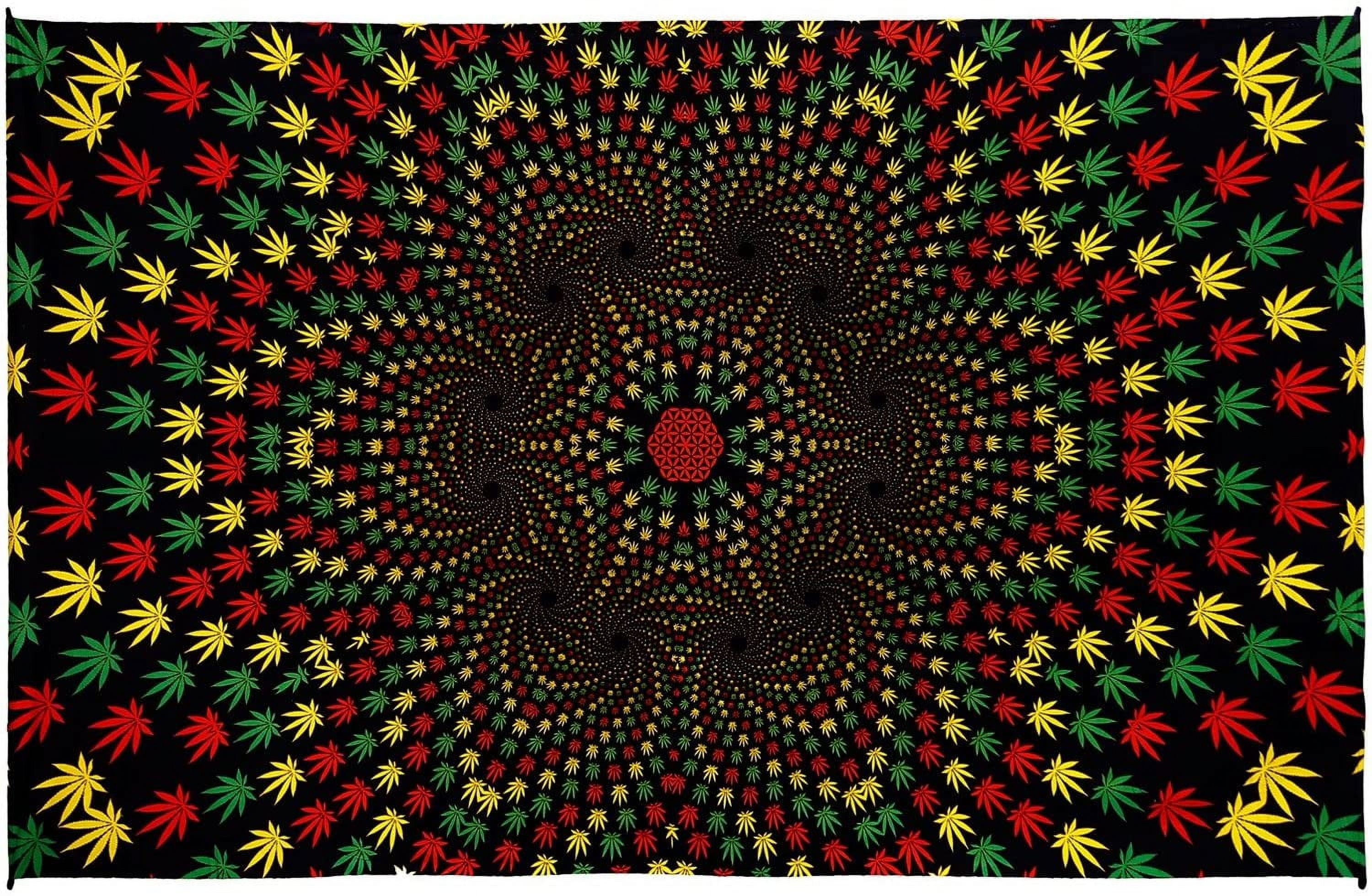3D Weed Rasta Tablecloth Art - Walmart.com