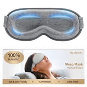 Weighted Eye Mask for Sleeping - Blackout Sleep Mask for Women Men | FACEMOON Lash Extension Eye Covers | Memory Foam | 